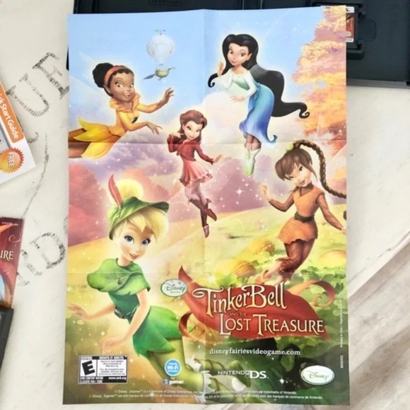 Nintendo DS Disney Tinkerbell And The Lost‎ Treasure Game, With Instructions - Picture 10 of 10